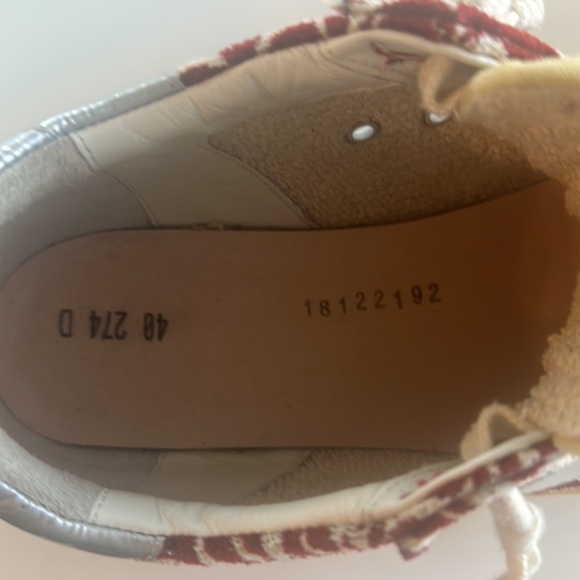 Golden Goose Rare Dark Red and Ivory Jacquard Super Star purchased in Rome. - Picture 4 of 7